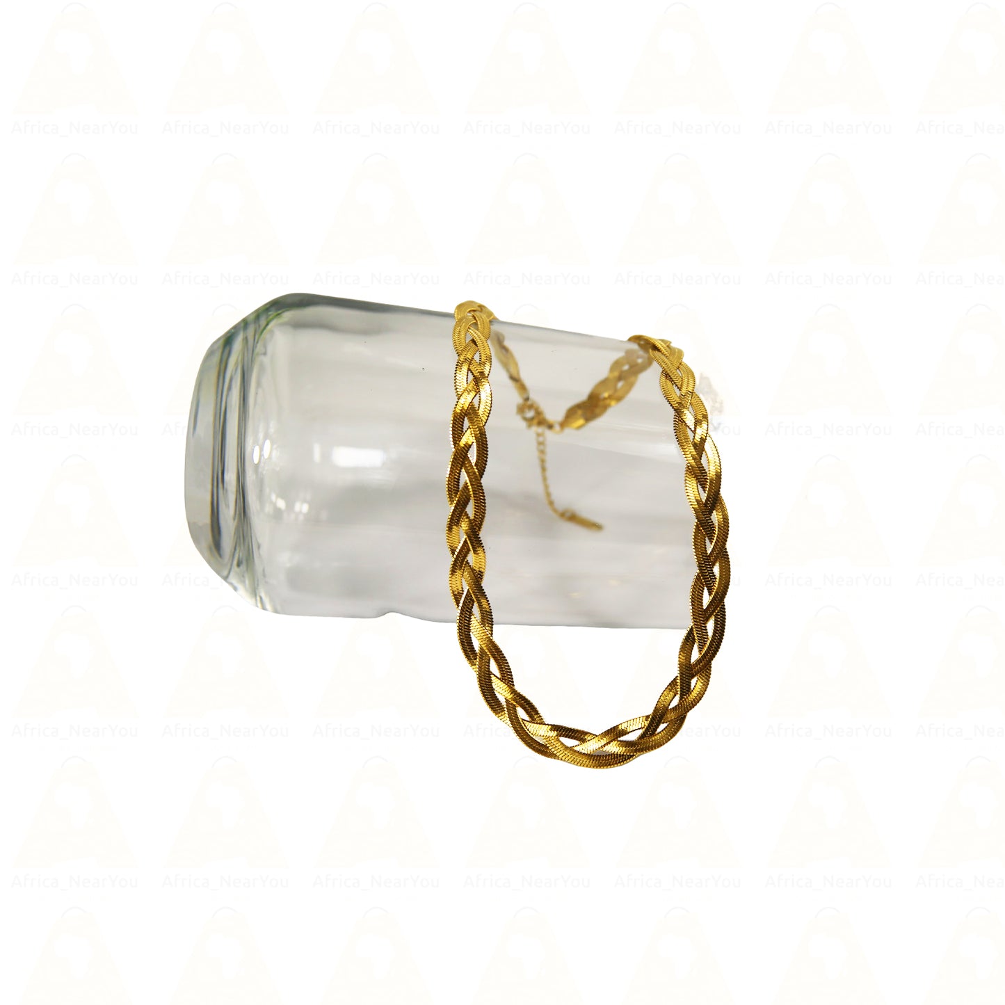 Elegant Twisted Gold and Silver Chain Necklace