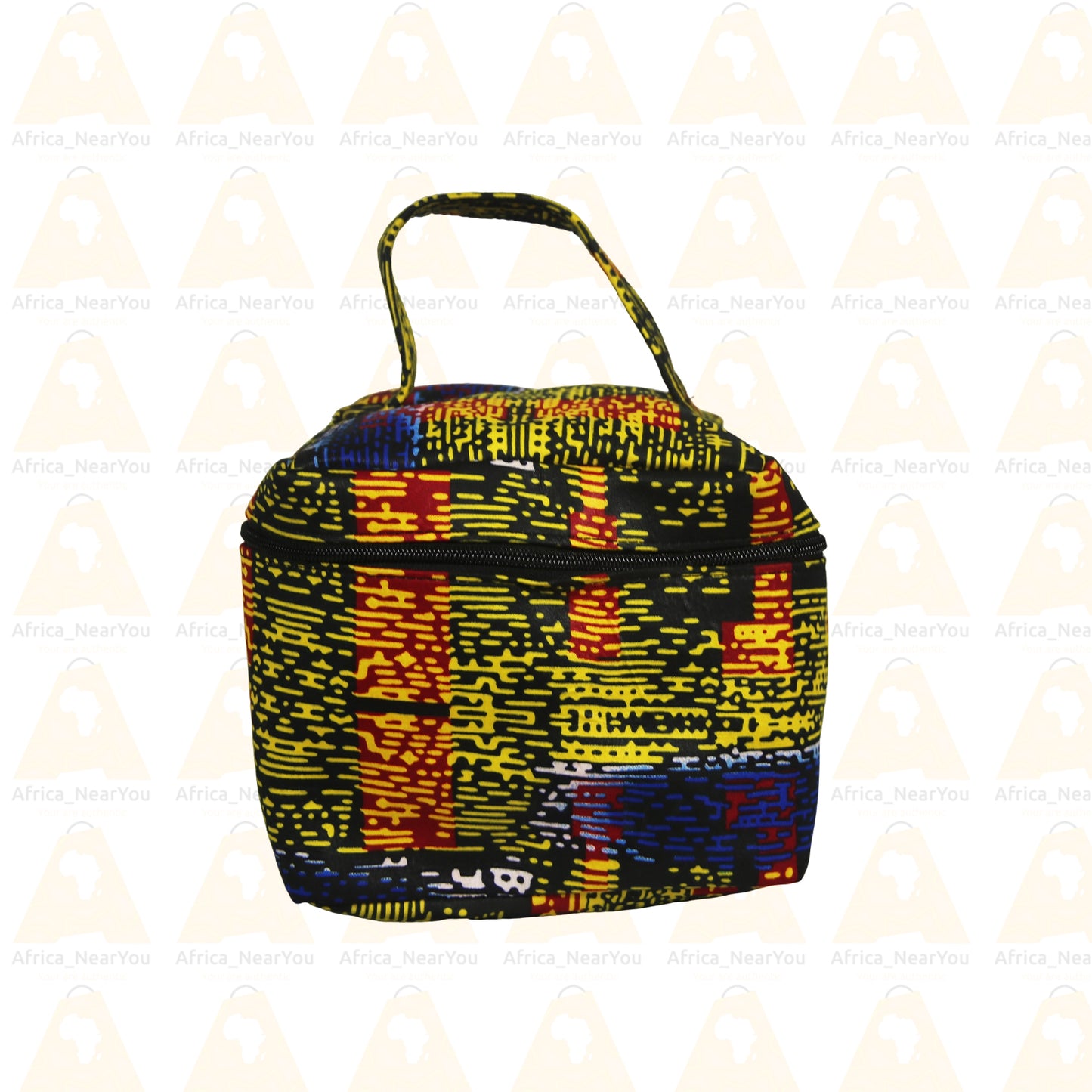 Vibrant Versatility: African Print Multifunctional Toiletry Bag withoutmousse