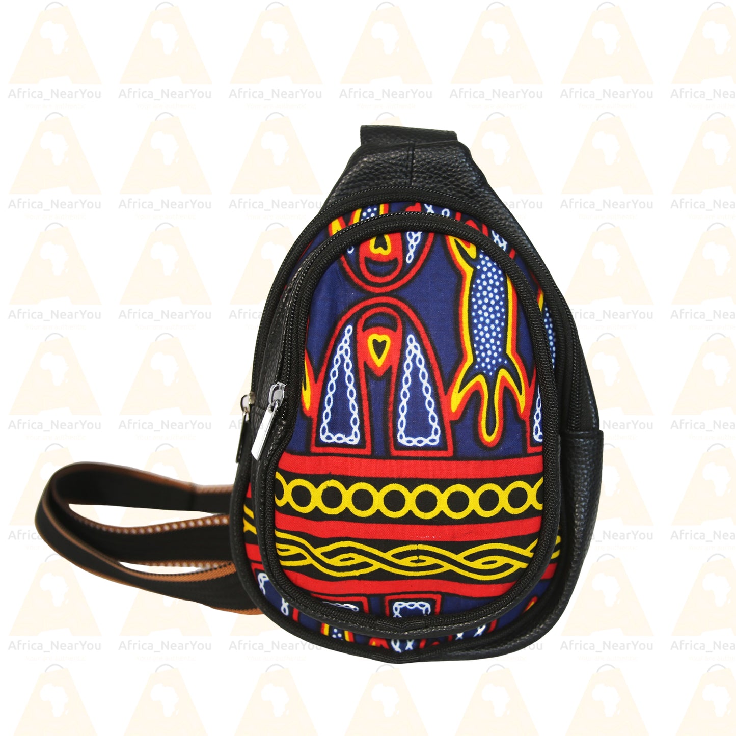 Vibrant African Print Cross Bags with Bold Traditional Patterns