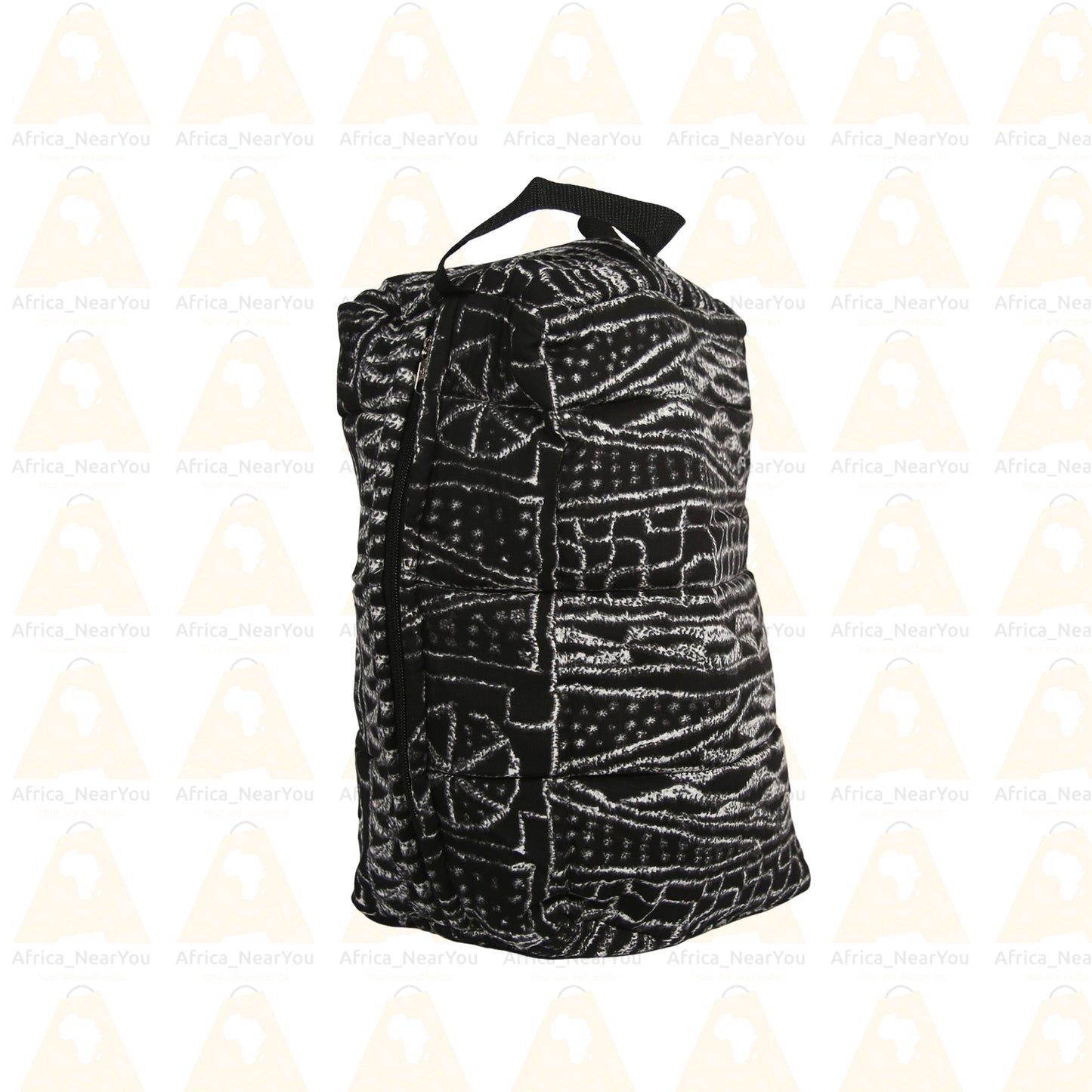 Sport / Toiletry Bag: Vibrant African Print Duffe With Mousse