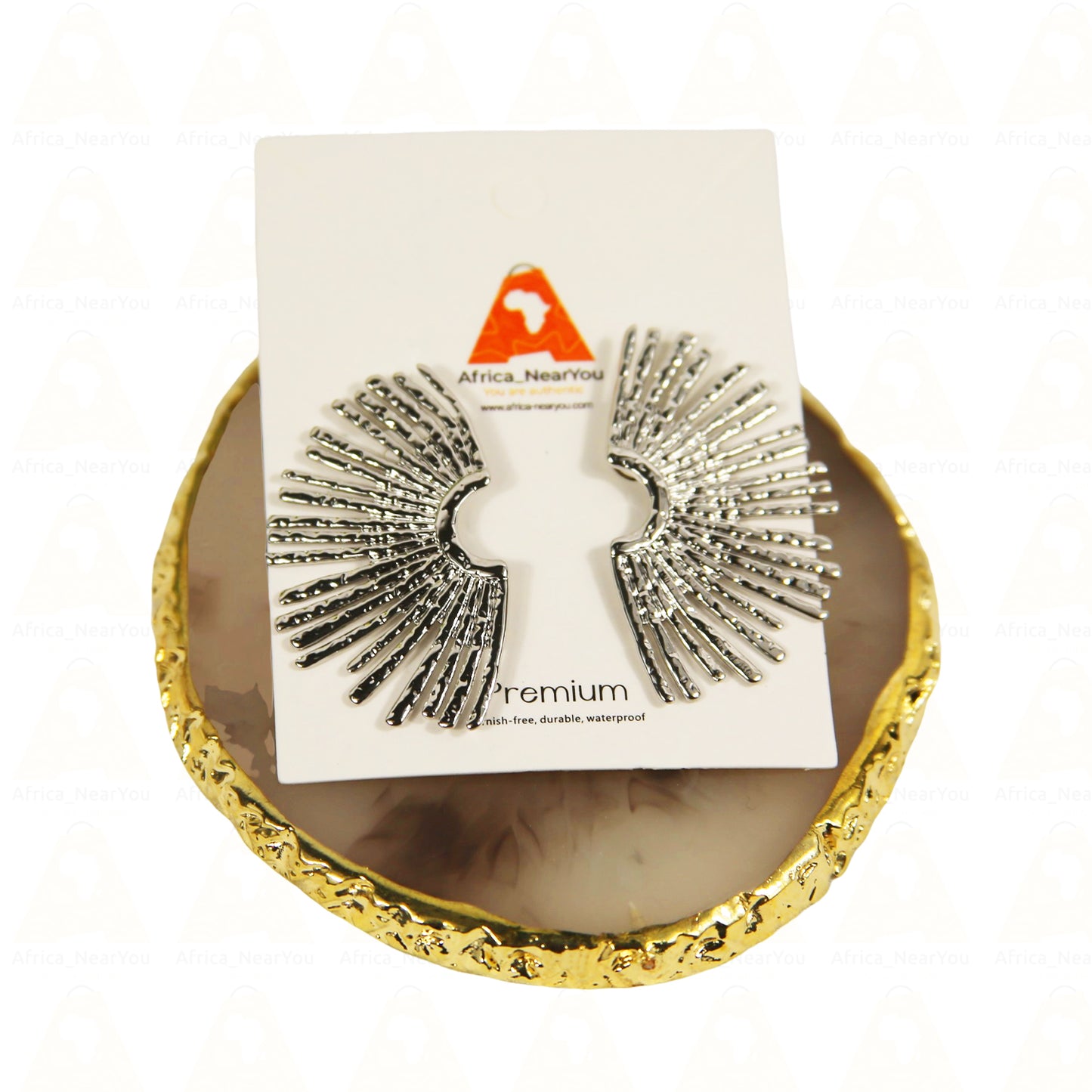 Anti allergic half sun earrings