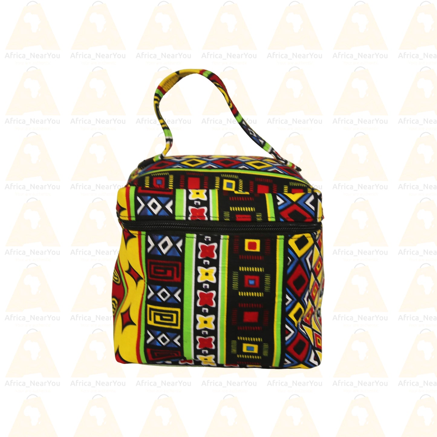 Vibrant Versatility: African Print Multifunctional Toiletry Bag withoutmousse