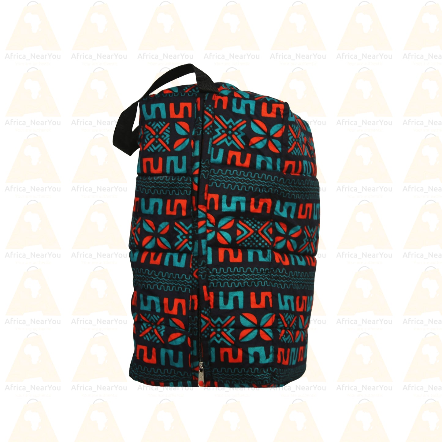 Sport / Toiletry Bag: Vibrant African Print Duffe With Mousse