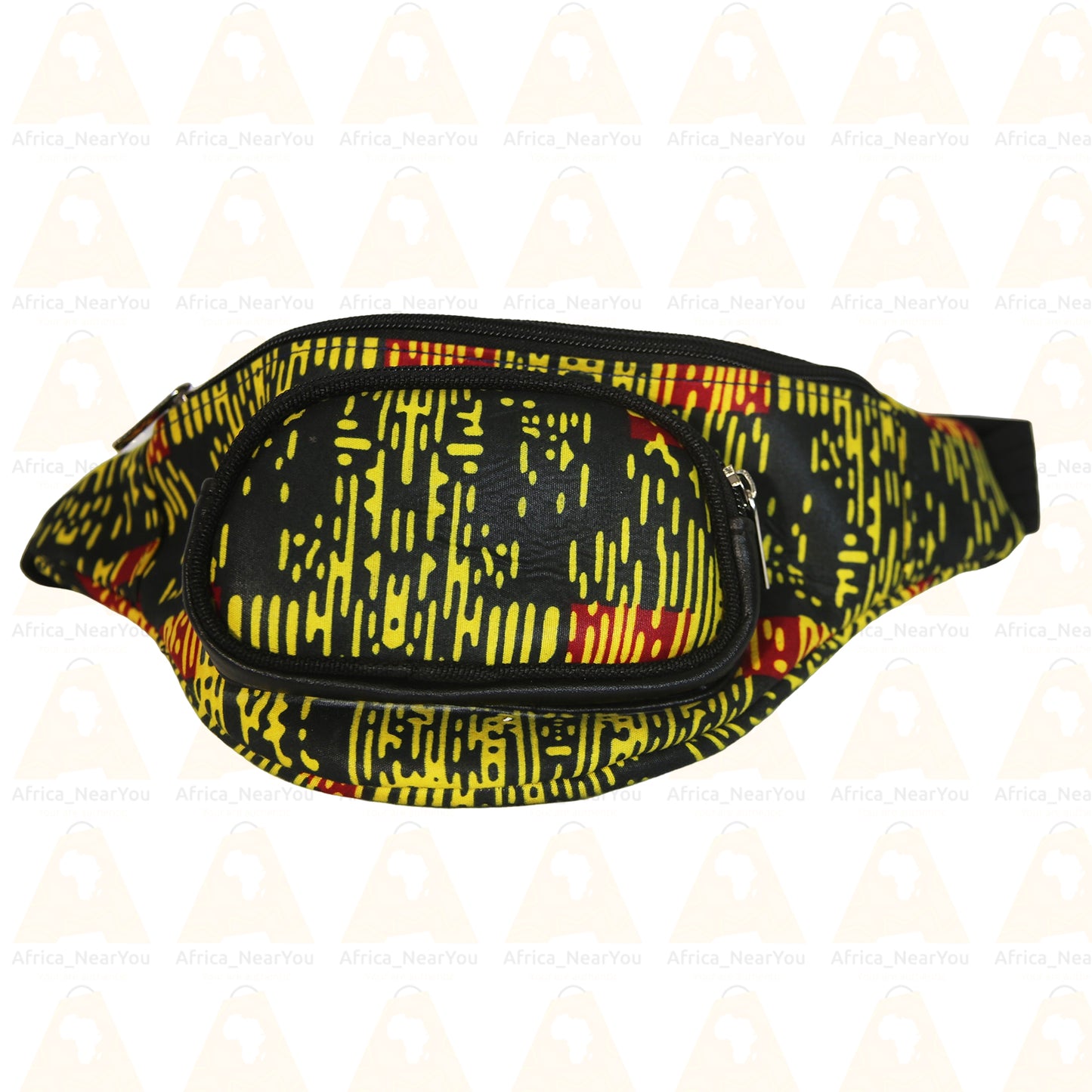 Vibrant African Print Waist Bag – Stylish Fanny Pack for Everyday Convenience