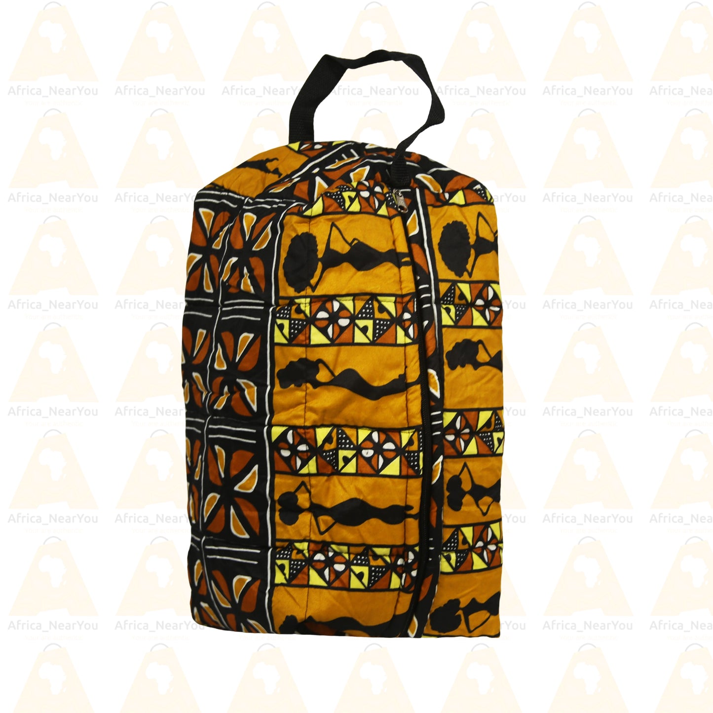 Sport / Toiletry Bag: Vibrant African Print Duffe With Mousse