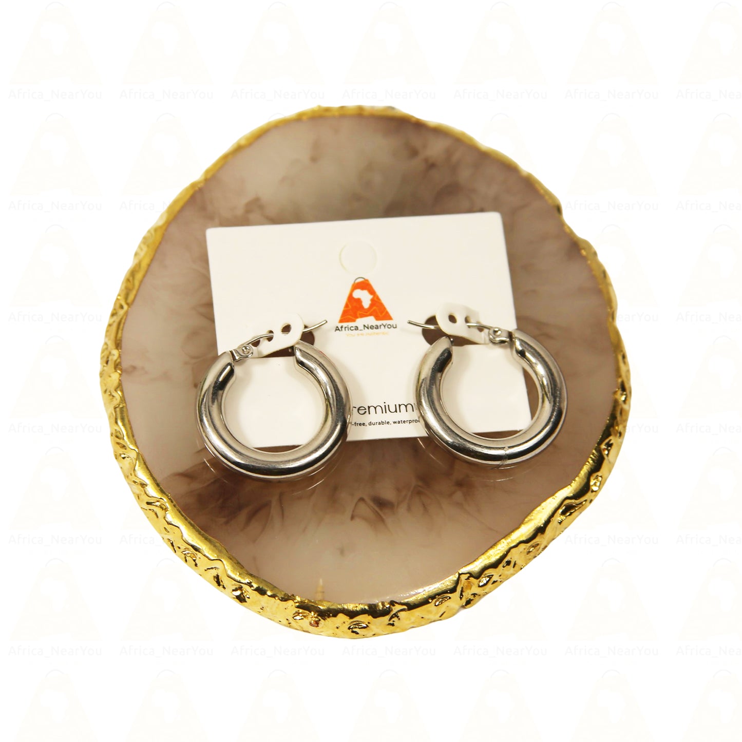 Classic Gold Hoop Earrings.