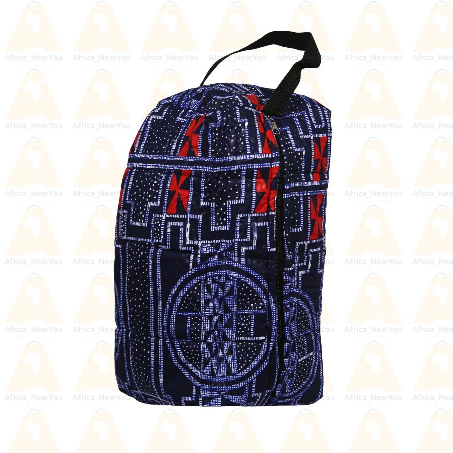 Sport / Toiletry Bag: Vibrant African Print Duffe With Mousse