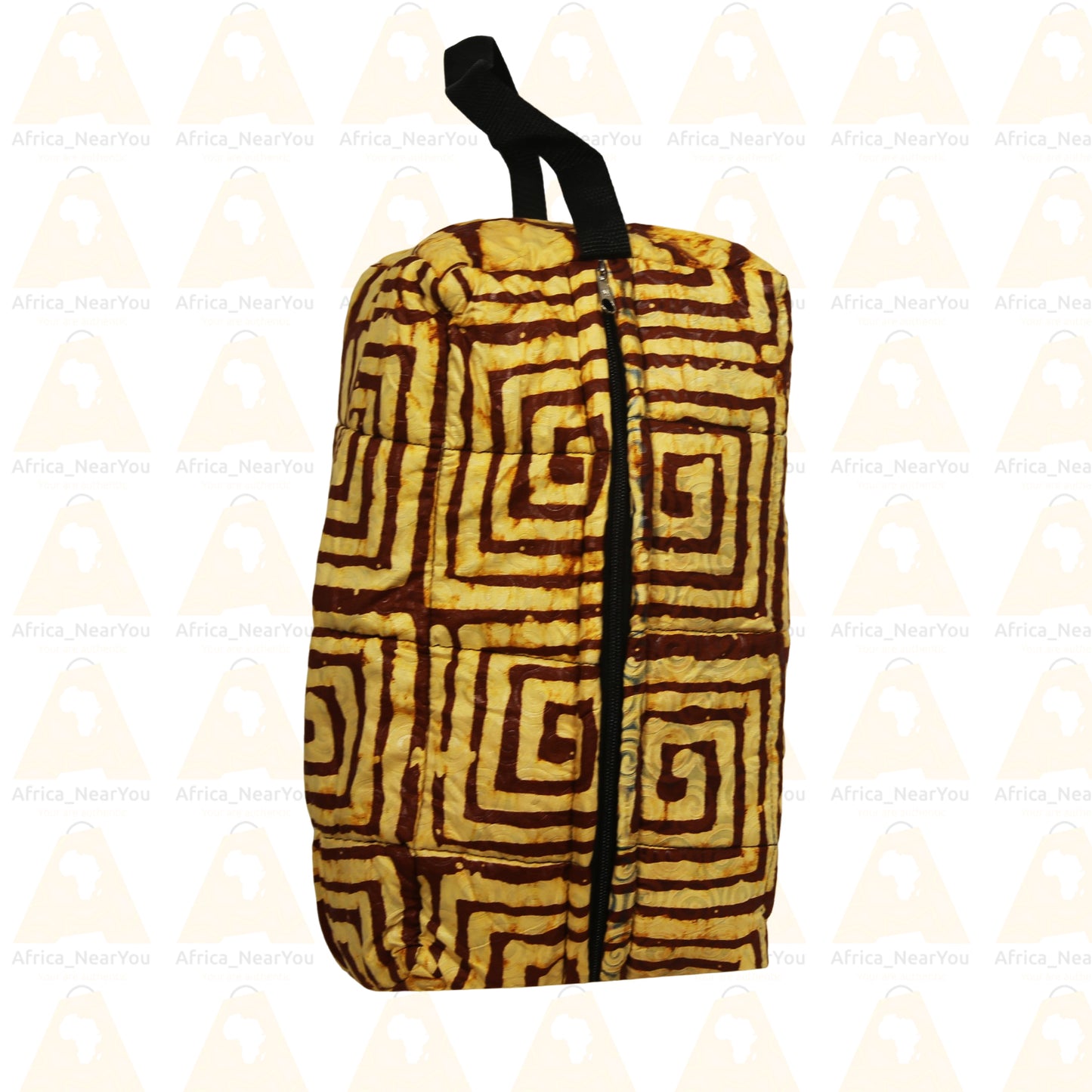 Sport / Toiletry Bag: Vibrant African Print Duffe With Mousse