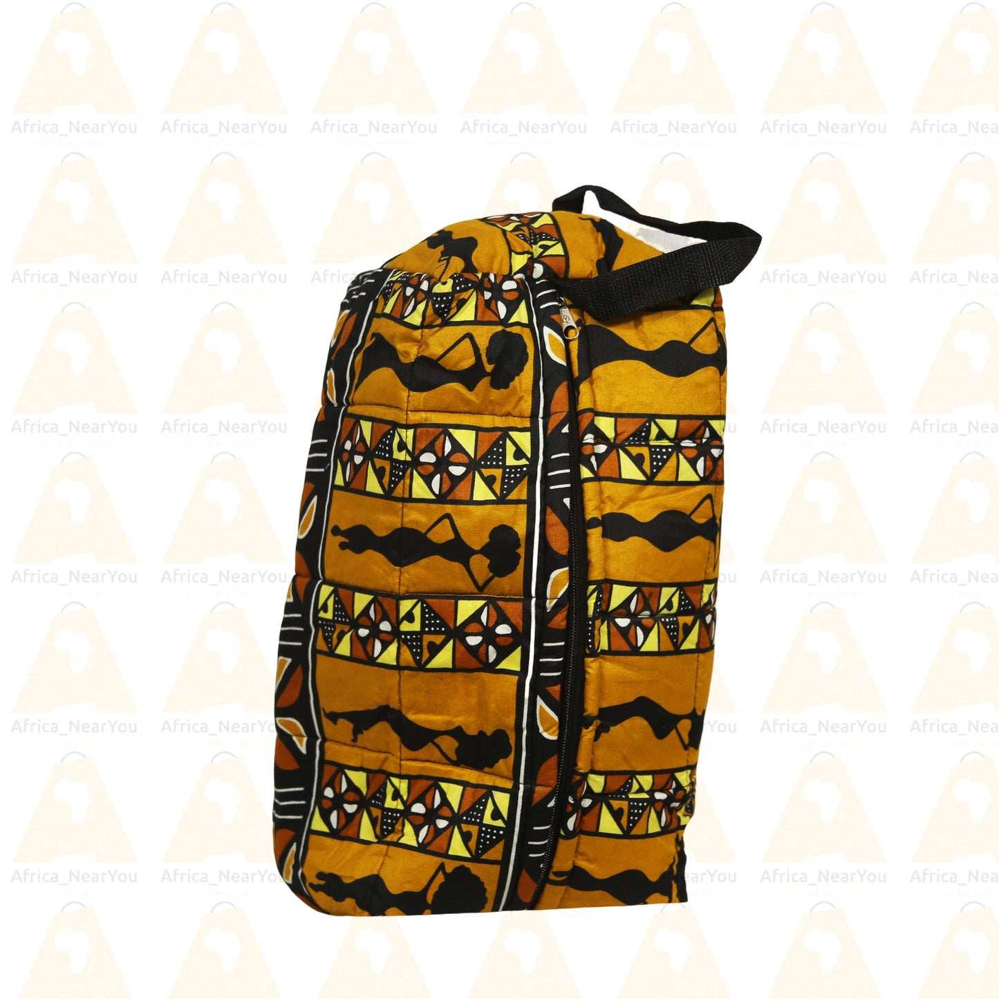 Sport / Toiletry Bag: Vibrant African Print Duffe With Mousse