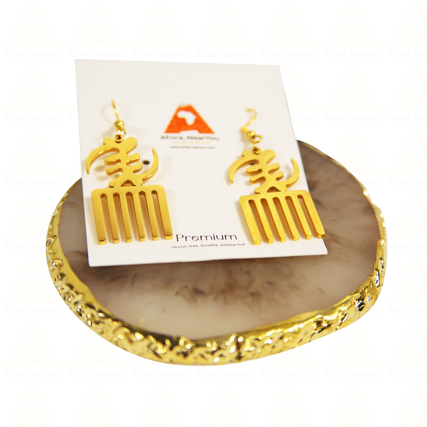 Fashion Adinkra Symbol Earrings.