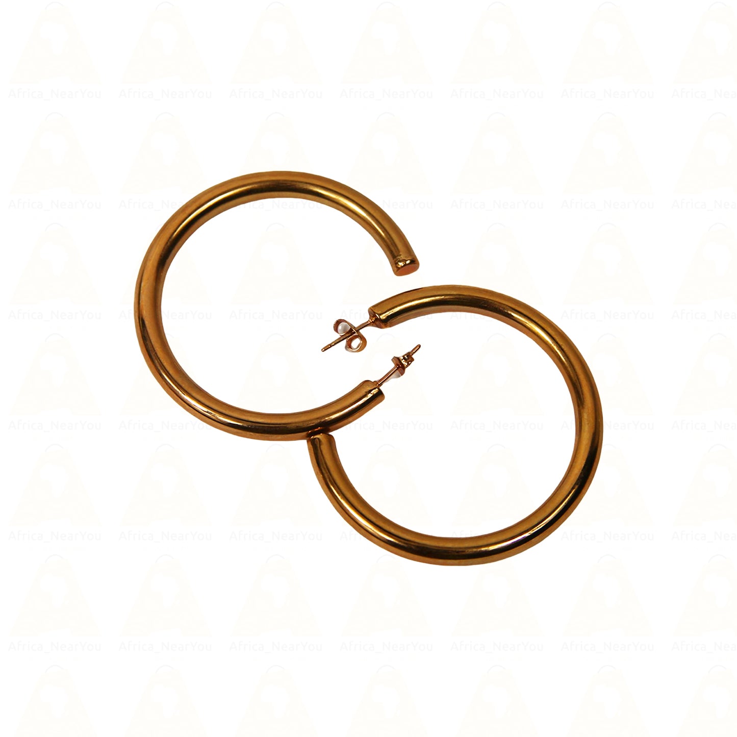 Elegant Gold, Rose gold and Silver Hoop Earrings.