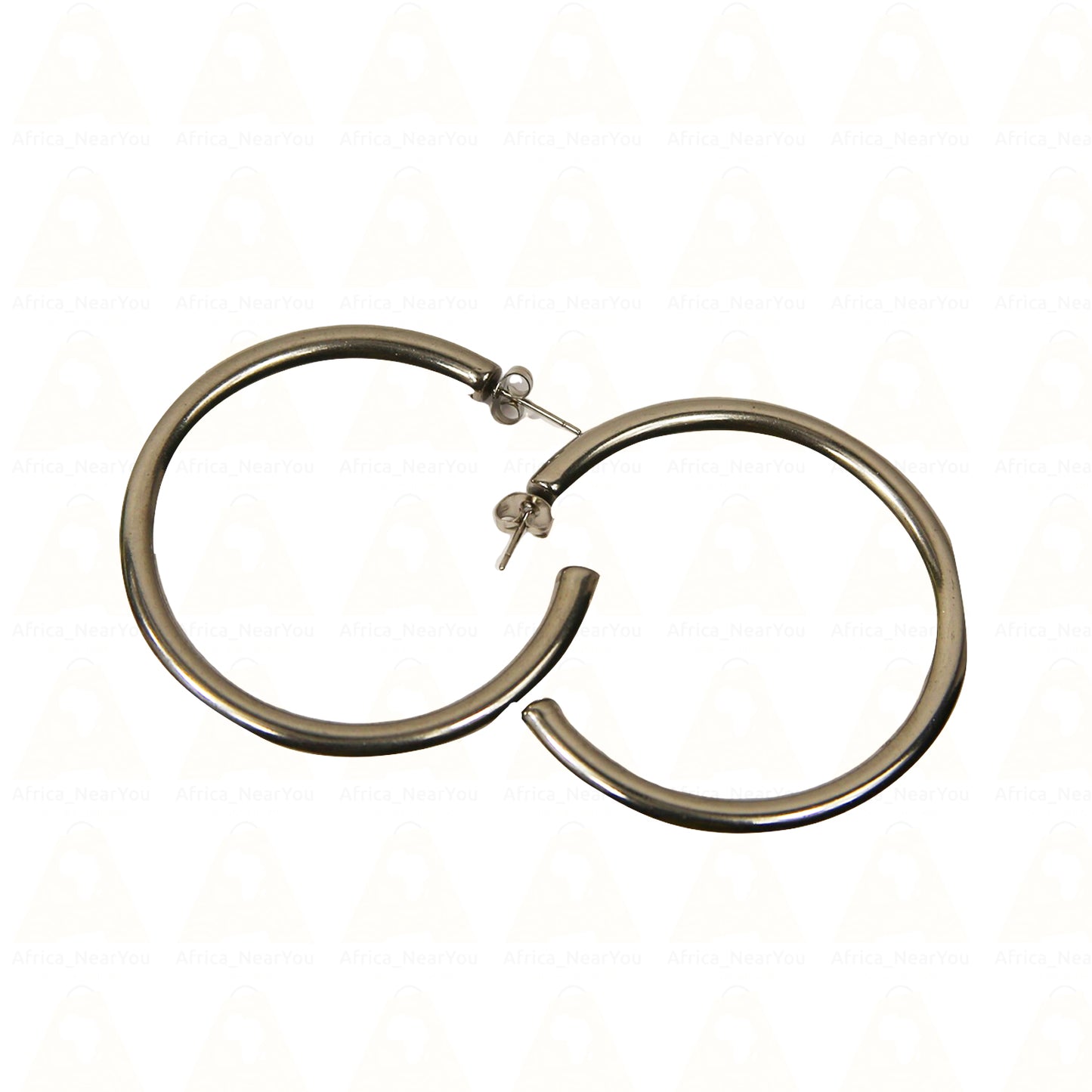 Elegant Gold, Rose gold and Silver Hoop Earrings.