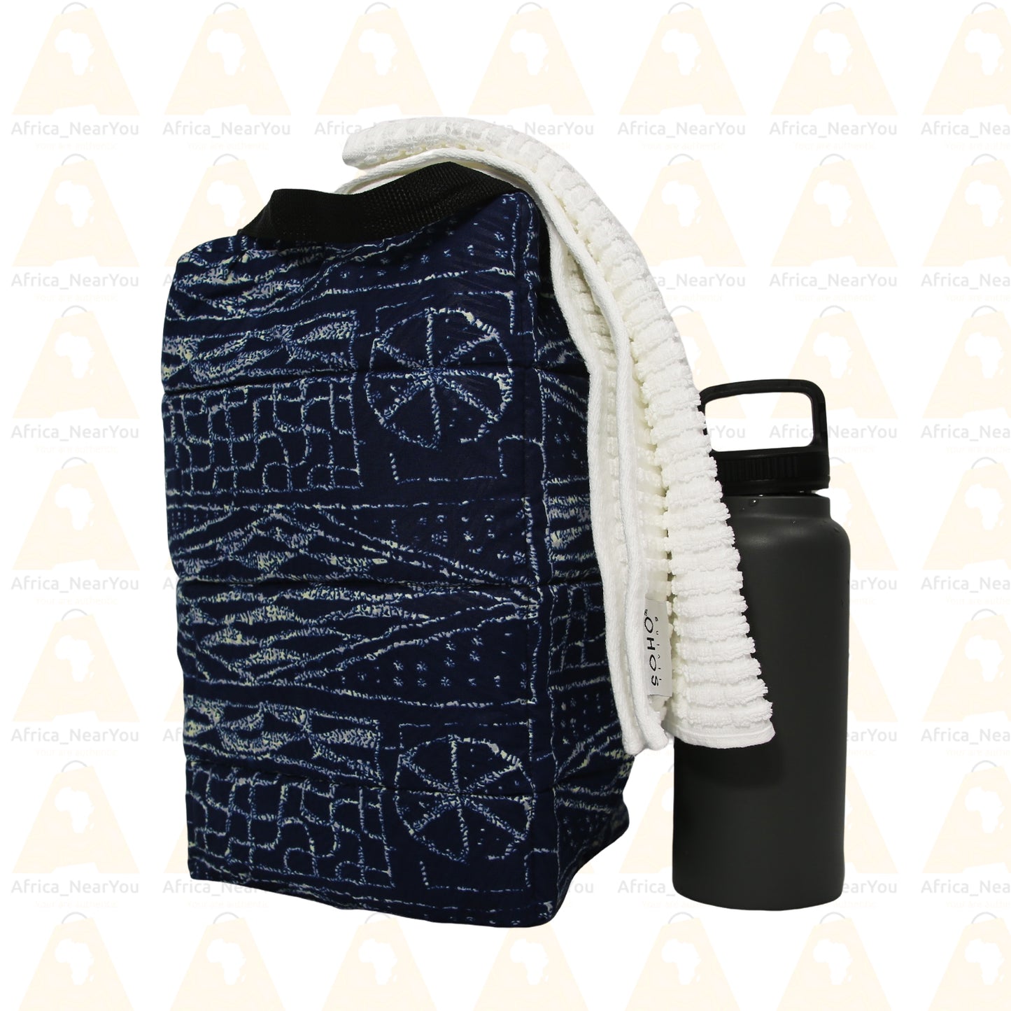 Sport / Toiletry Bag: Vibrant African Print Duffe With Mousse