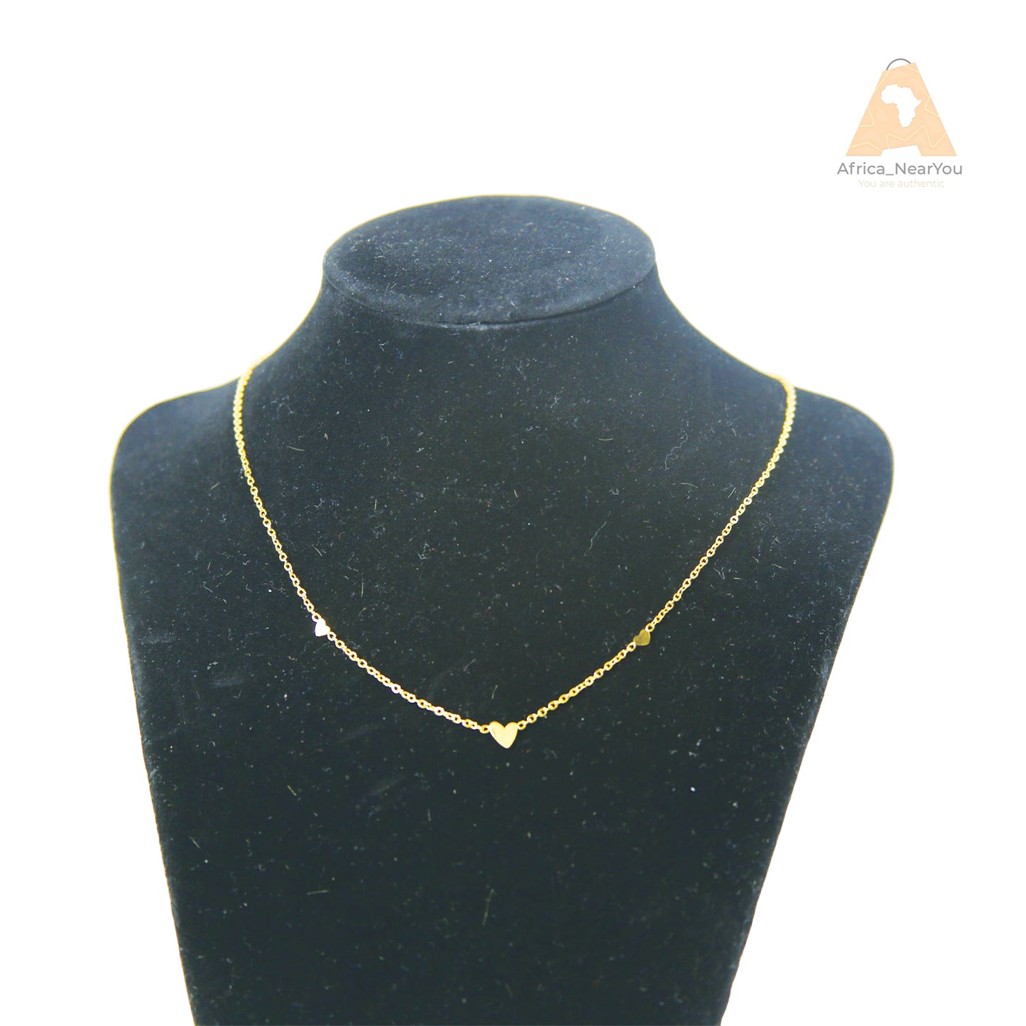 Minimalist Gold Heart Chain Necklace