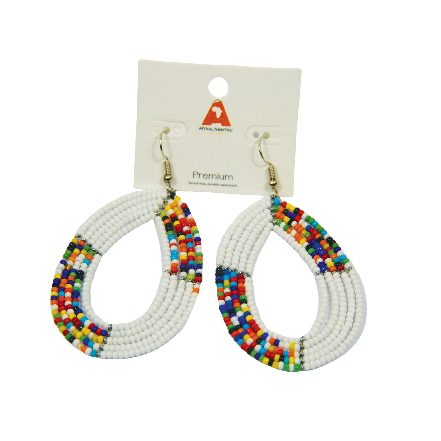 Handmade Maasai Beaded Drop Earrings
