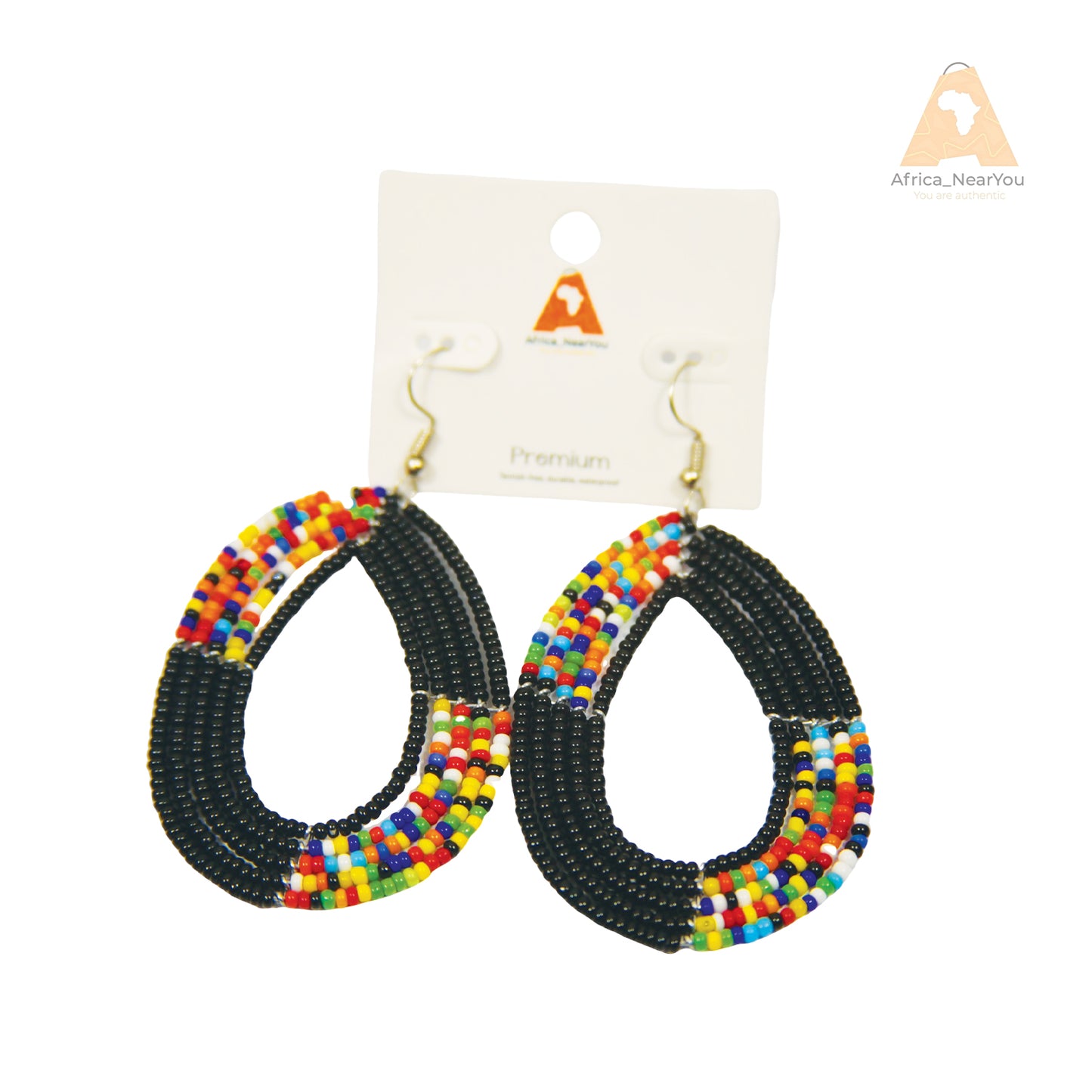 Handmade Maasai Beaded Drop Earrings