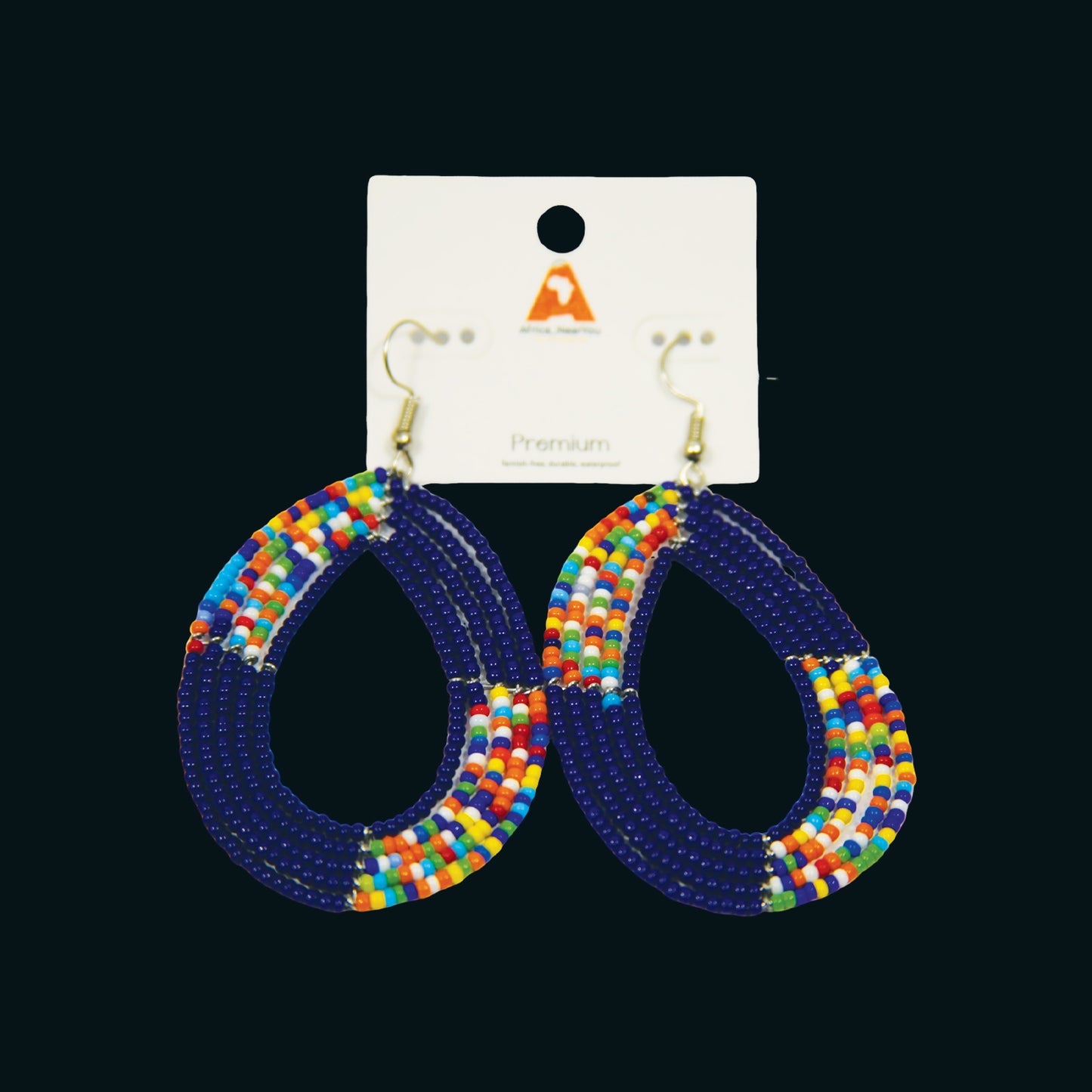 Handmade Maasai Beaded Drop Earrings