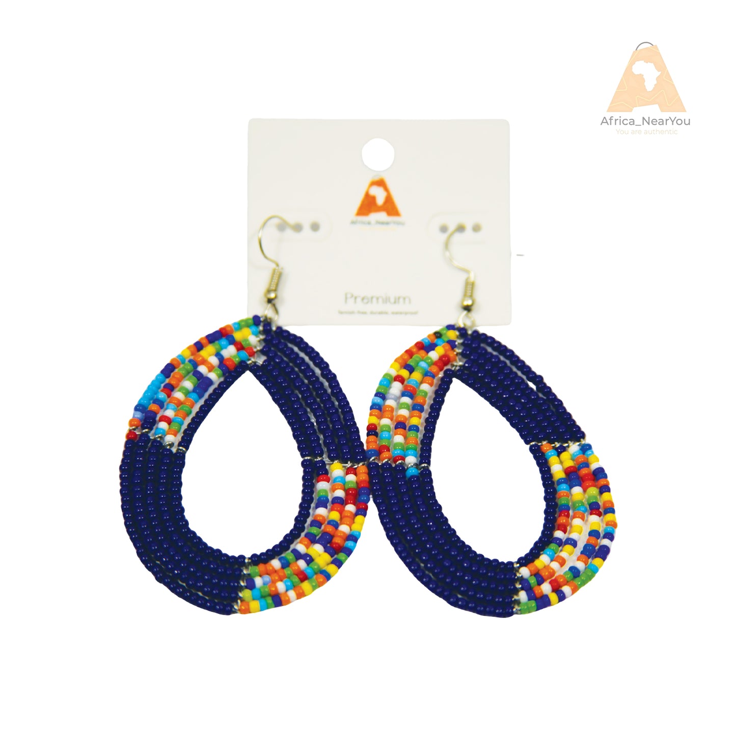 Handmade Maasai Beaded Drop Earrings