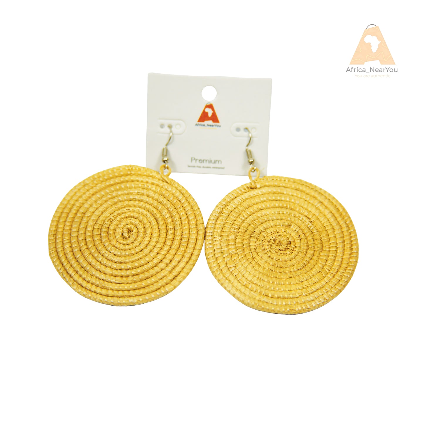 African Raffia Earrings