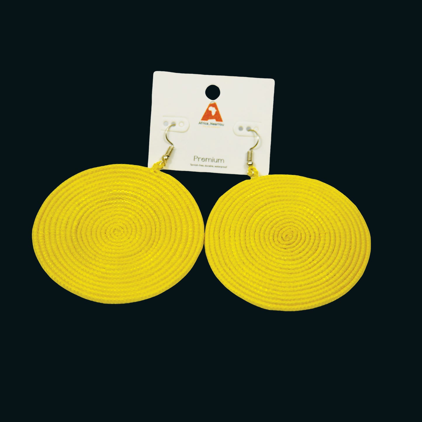 African Raffia Earrings