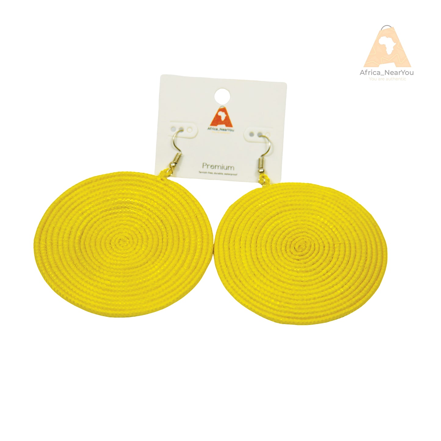 African Raffia Earrings