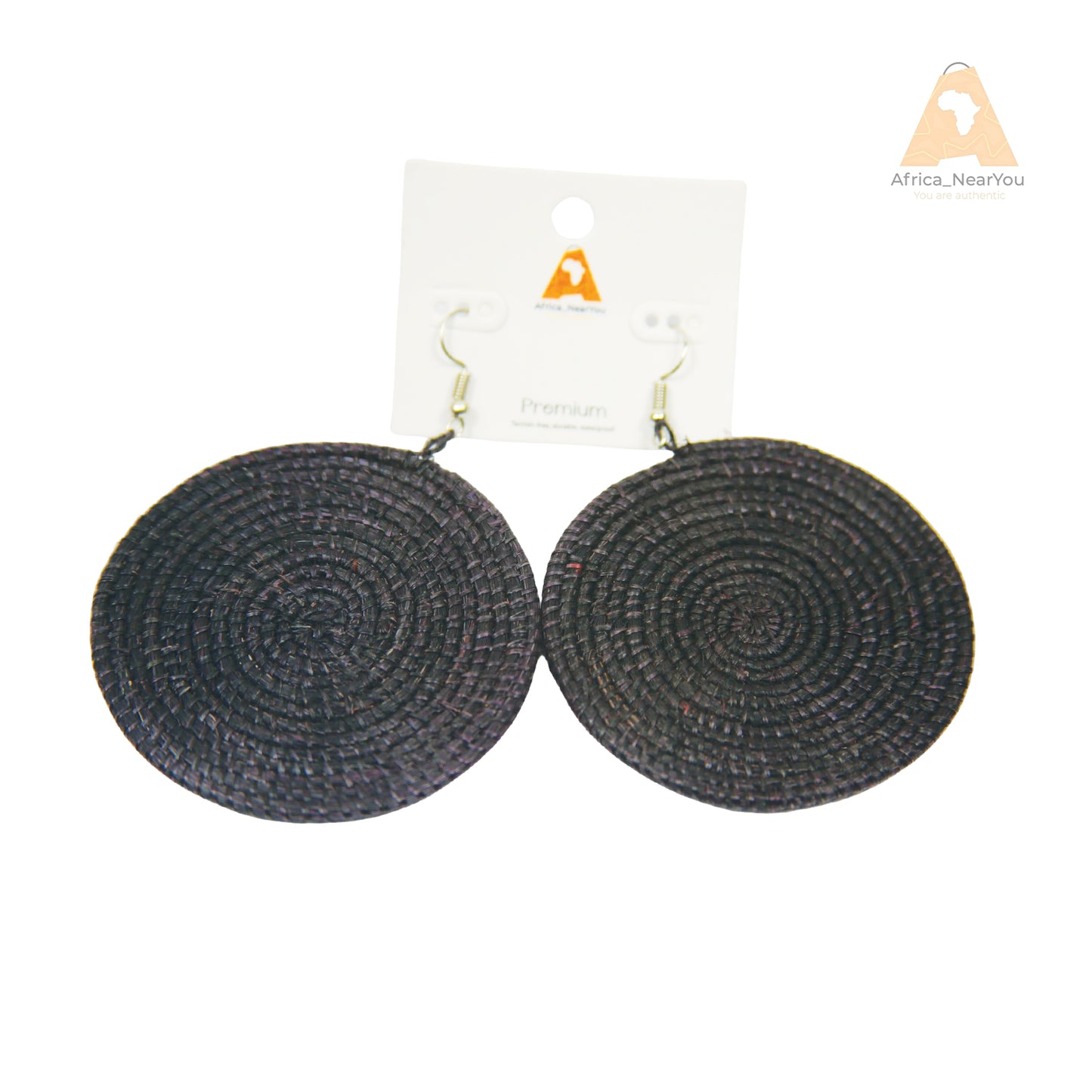 African Raffia Earrings