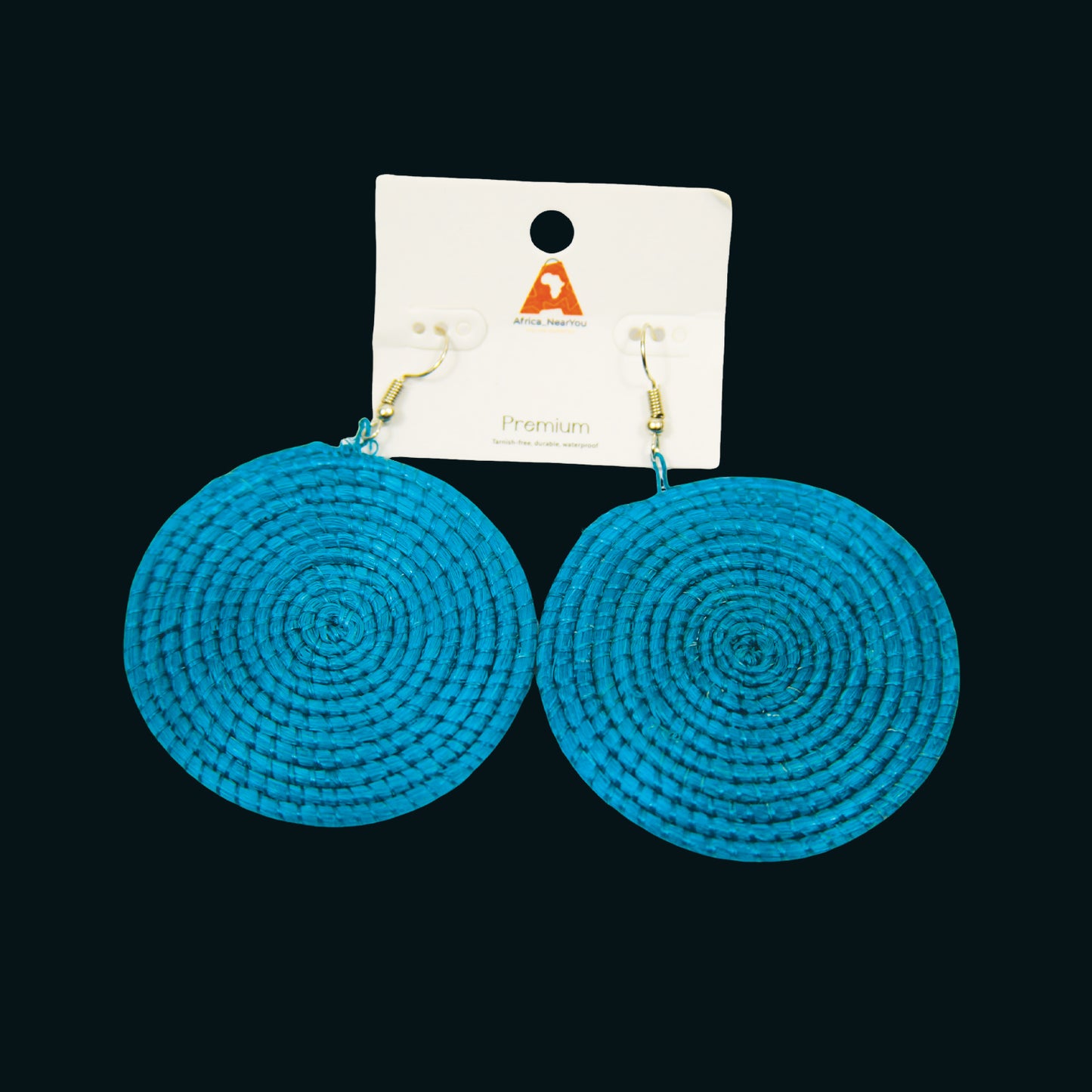 African Raffia Earrings