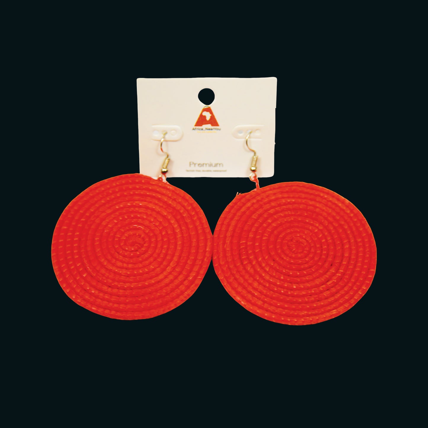 African Raffia Earrings