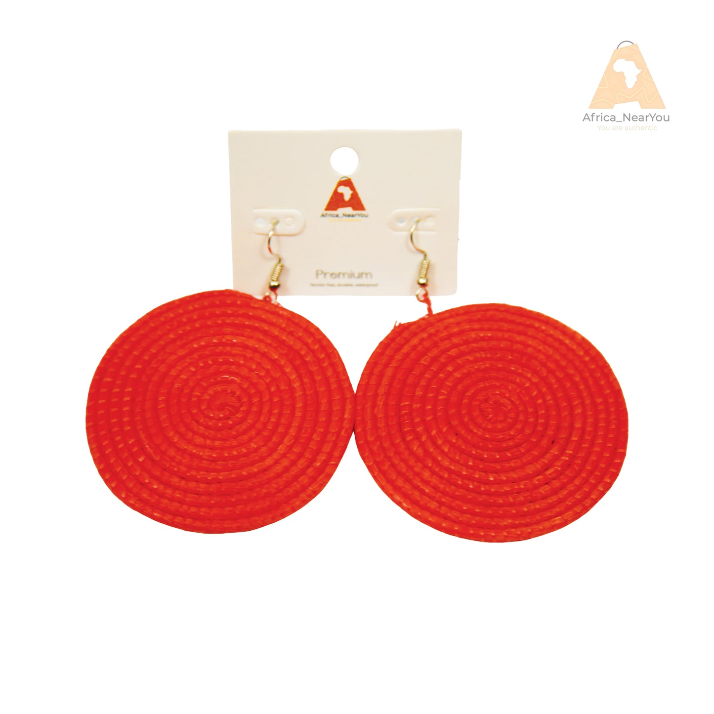 African Raffia Earrings