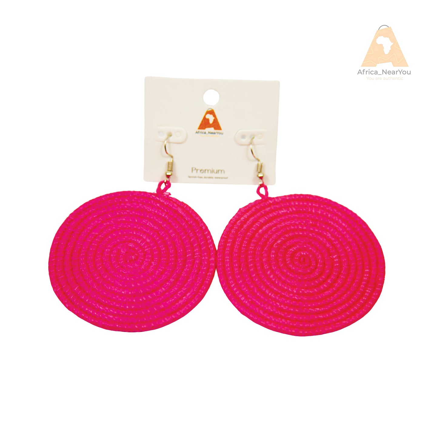 African Raffia Earrings