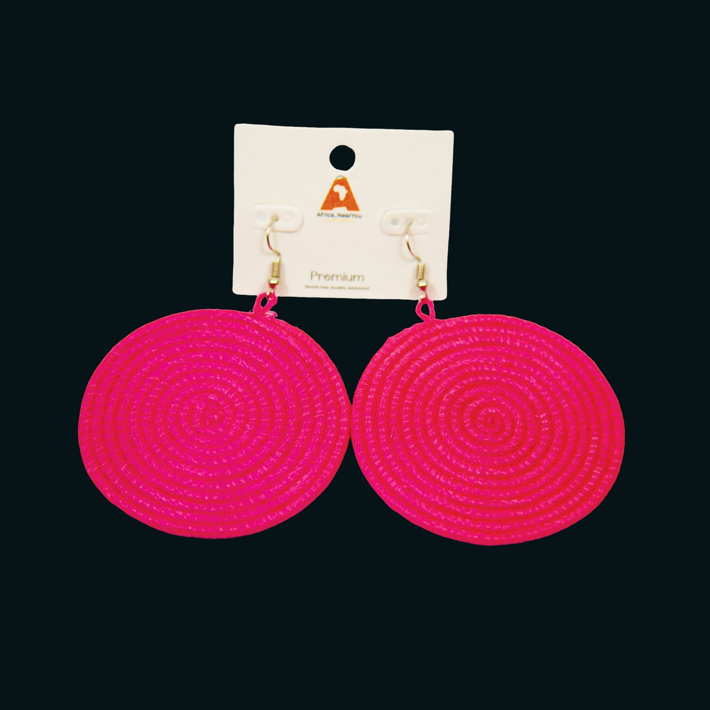 African Raffia Earrings