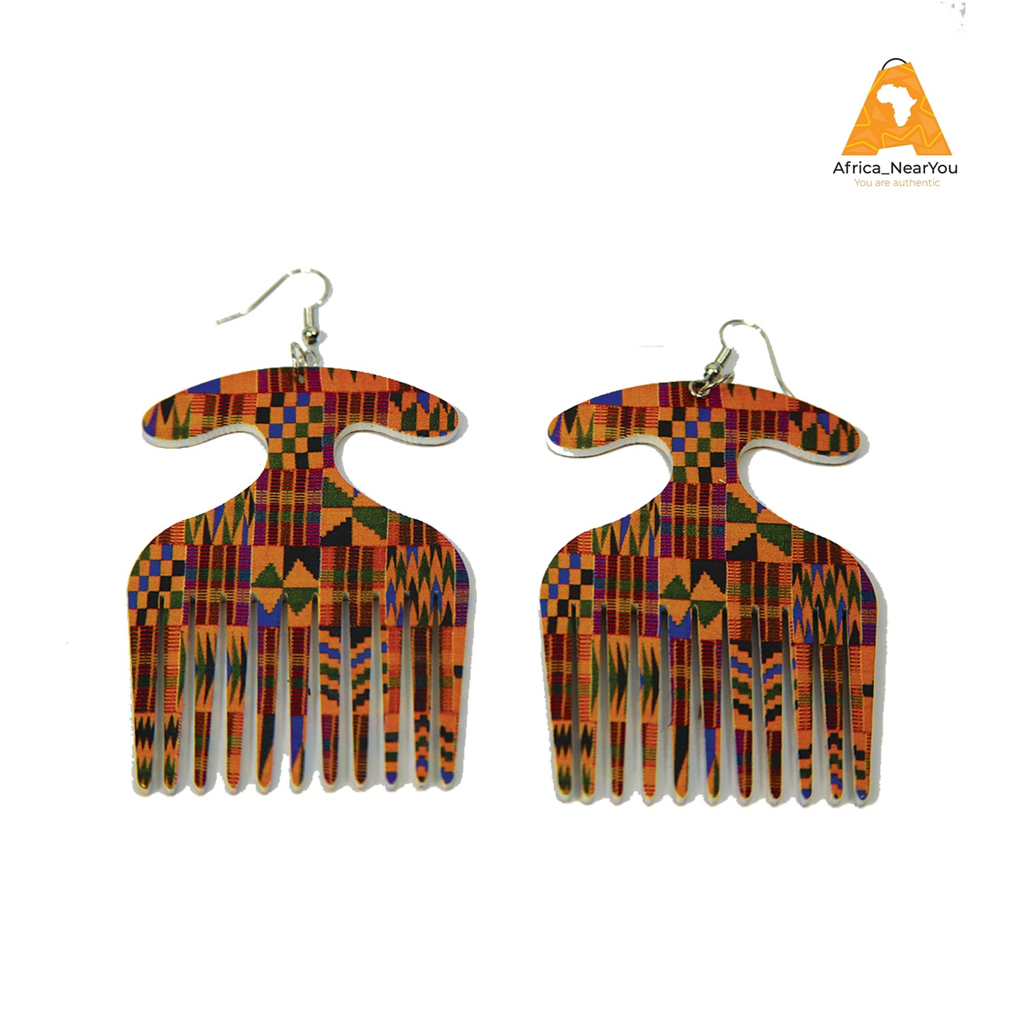 African Wooden Earring
