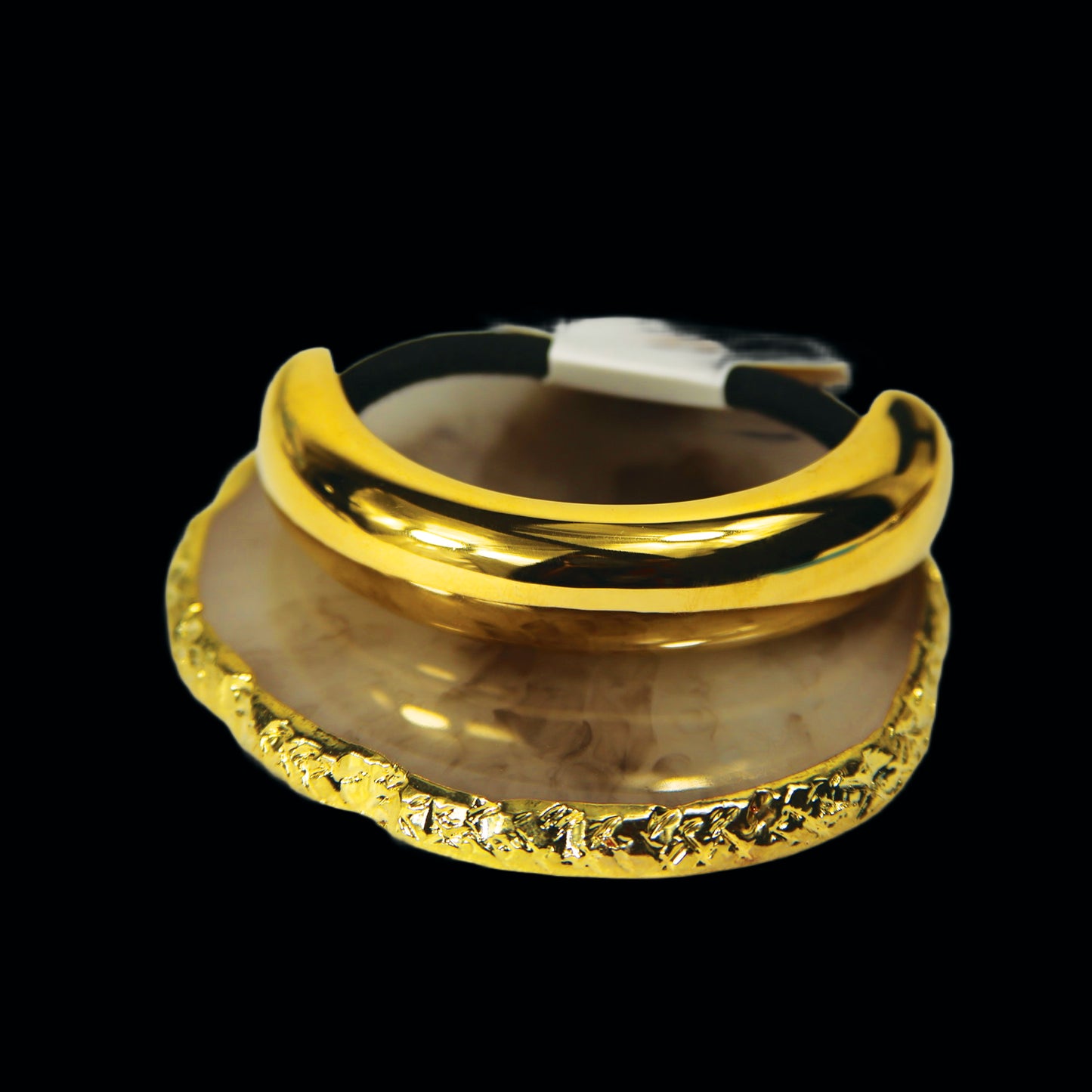 bold gold-plated cuff bracelet