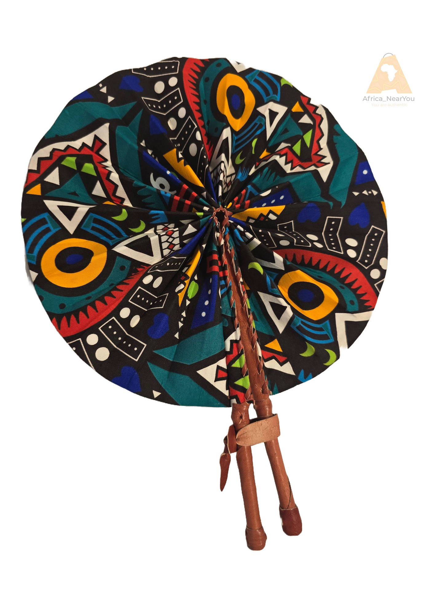 Vibrant Geometric Bliss Fan