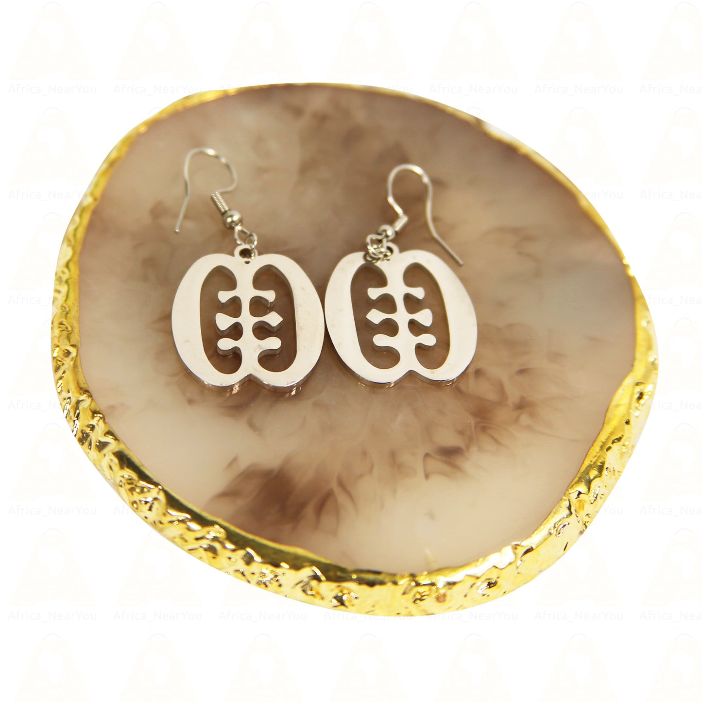 Fashion Adinkra Symbol Earrings.