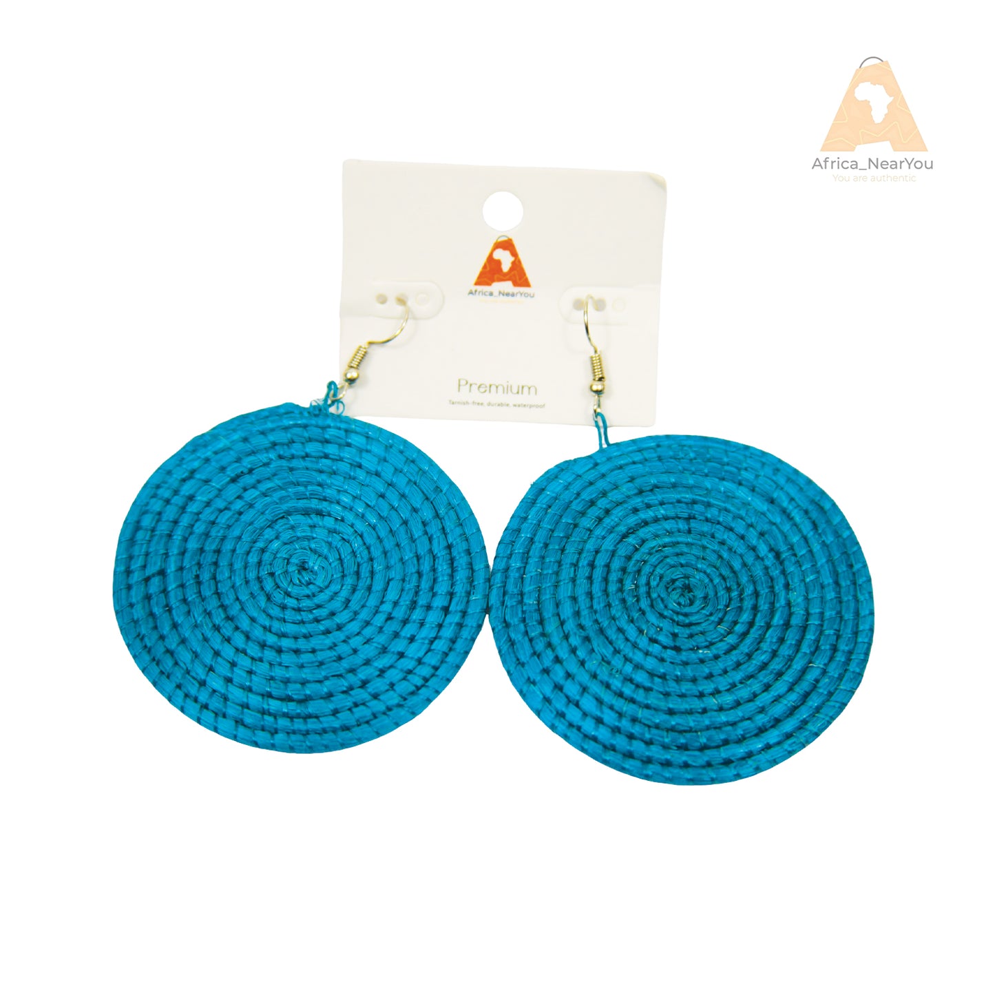 African Raffia Earrings