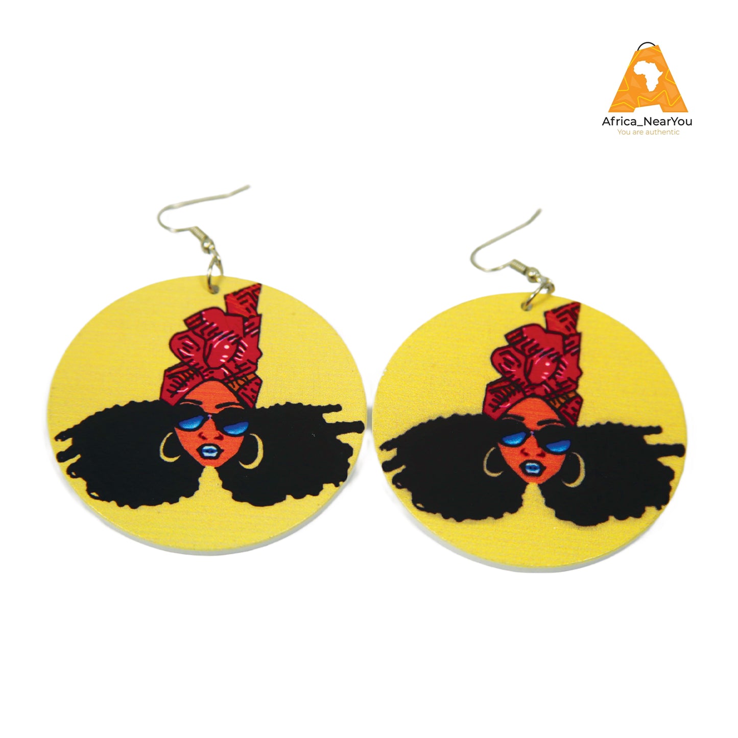 Circle Wooden Earrings