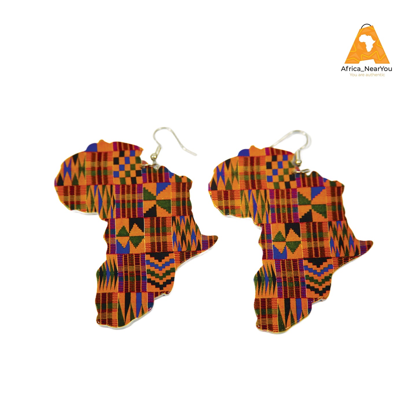 African Wooden Earring
