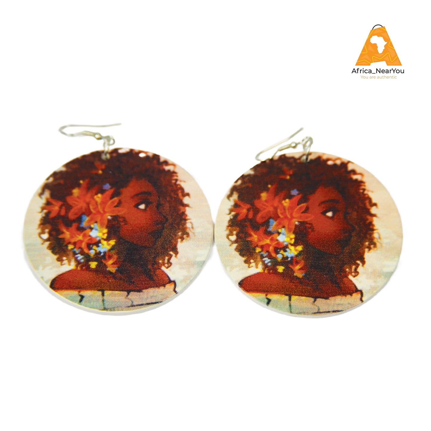 Circle Wooden Earrings